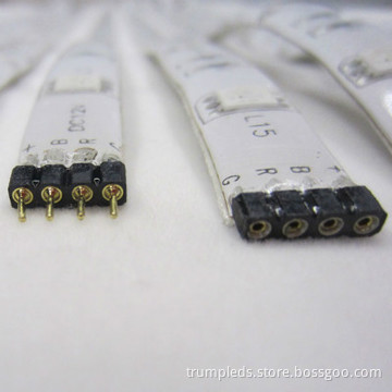 DIY 2.4m/kit 10mm PCB smd 5050 rgb led strip 4pin connector